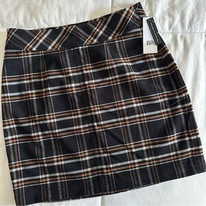 BP Women’s Nordstrom Black and White Mini Pencil Plaid Skirt, Size XS